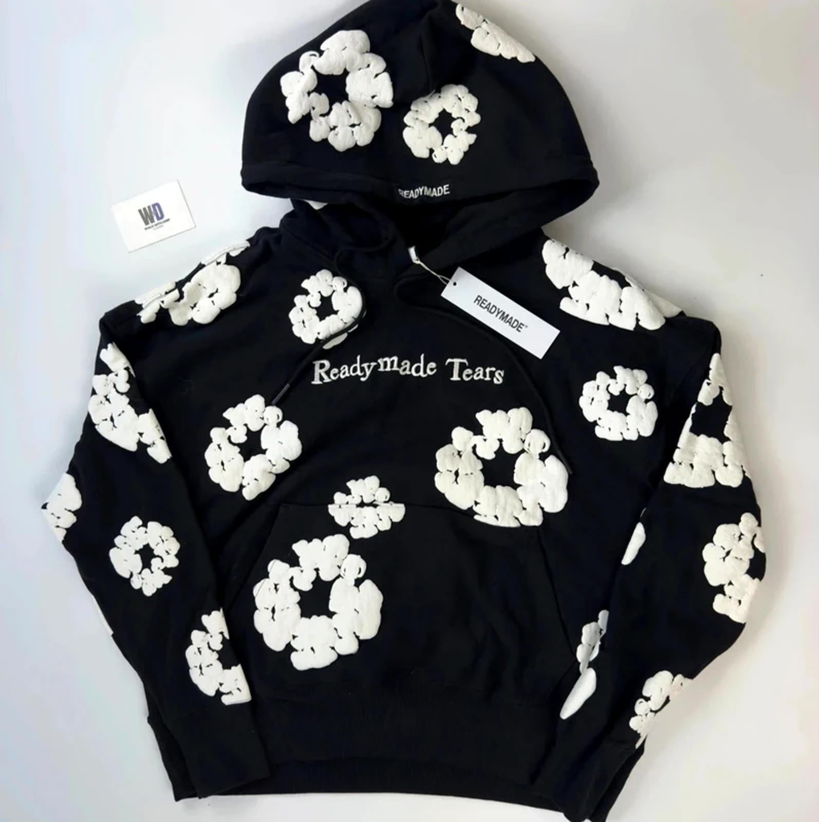 Ready Made x Denim Tears Cotton Wreath Hoodie Black
