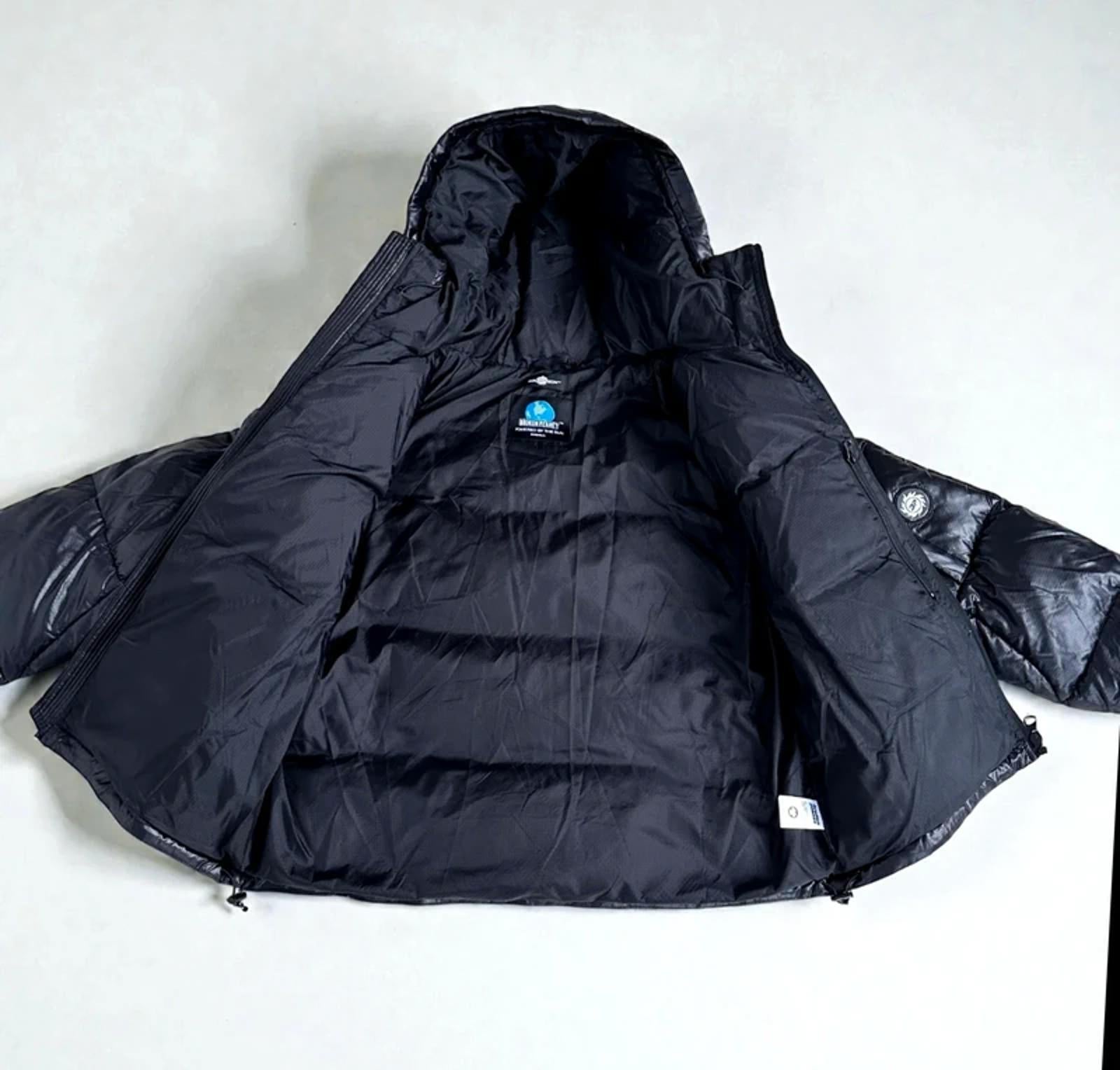 Broken Planet Puffer Jacket Shiny Black