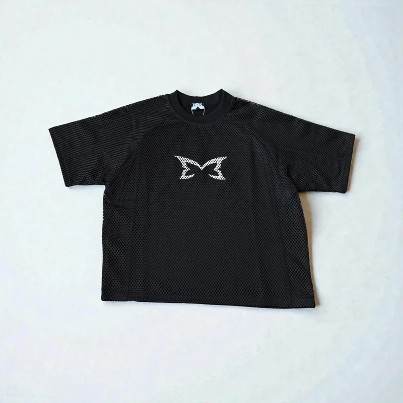 Mertra Layered mesh Jersey Black