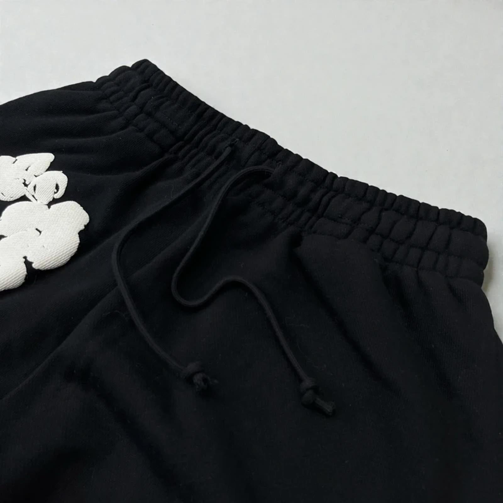 Denim Tears Cotton Wreath Joggers Black