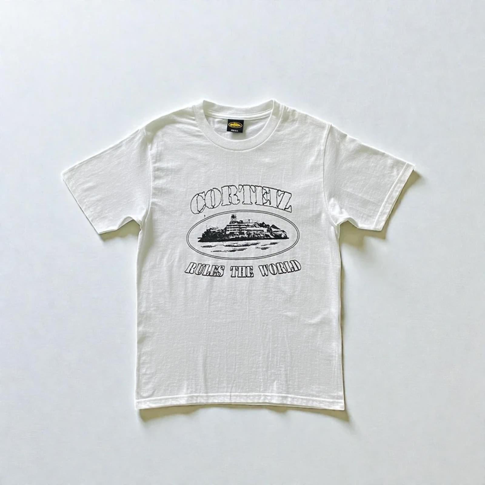 Corteiz Alcatraz Tee White/Black