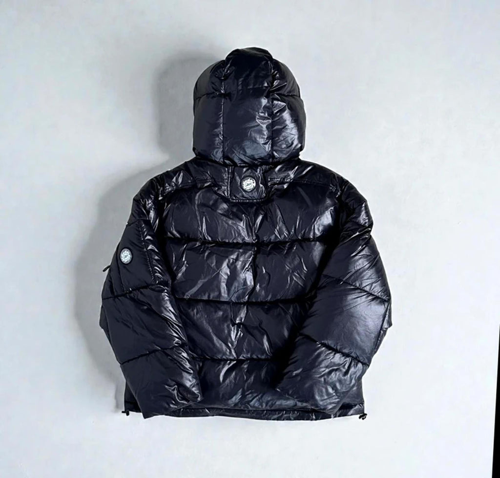 Broken Planet Puffer Jacket Shiny Black