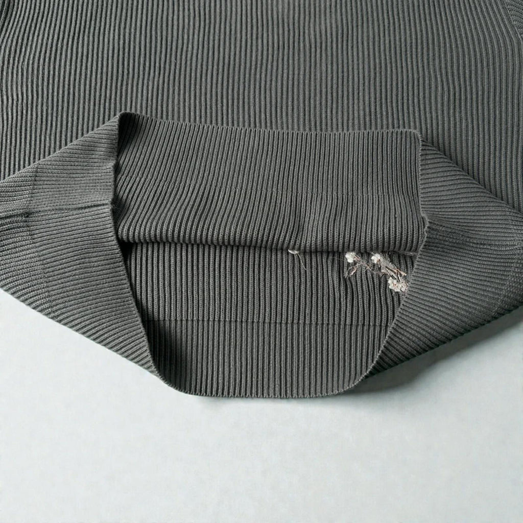 Derschutze Blossom Knit Grey Sweatshirt