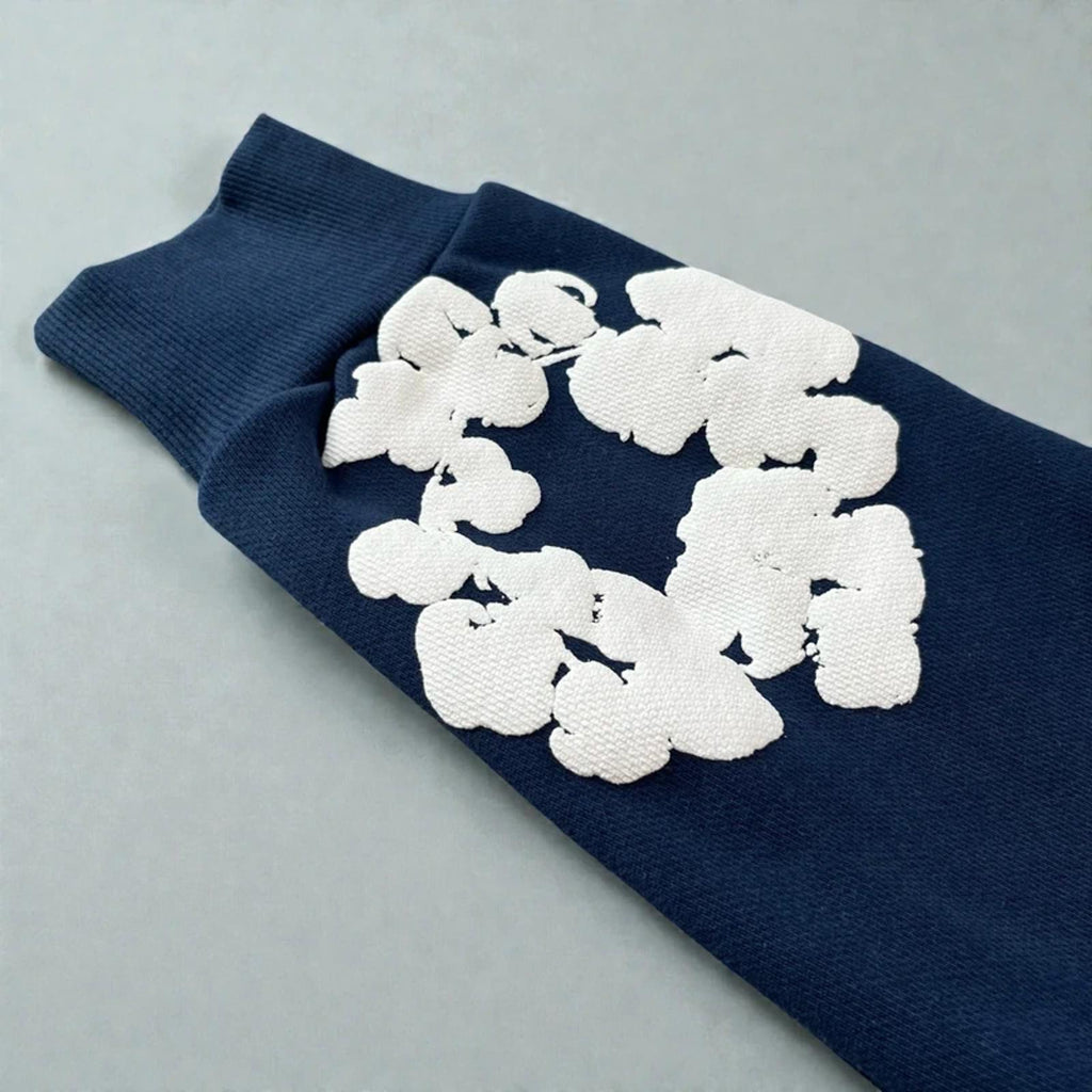 Denim Tears Cotton Wreath Hoodie Navy