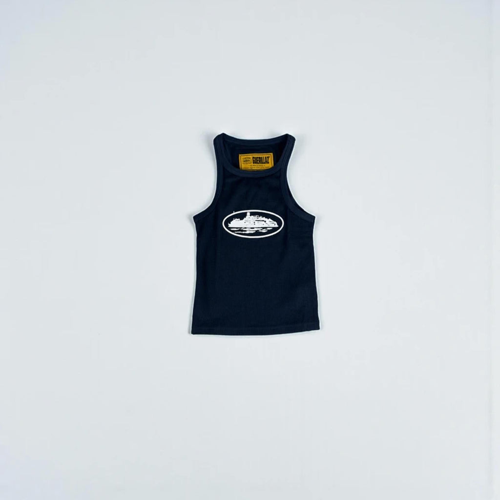 Corteiz Alcatraz Womens Crop Top Navy