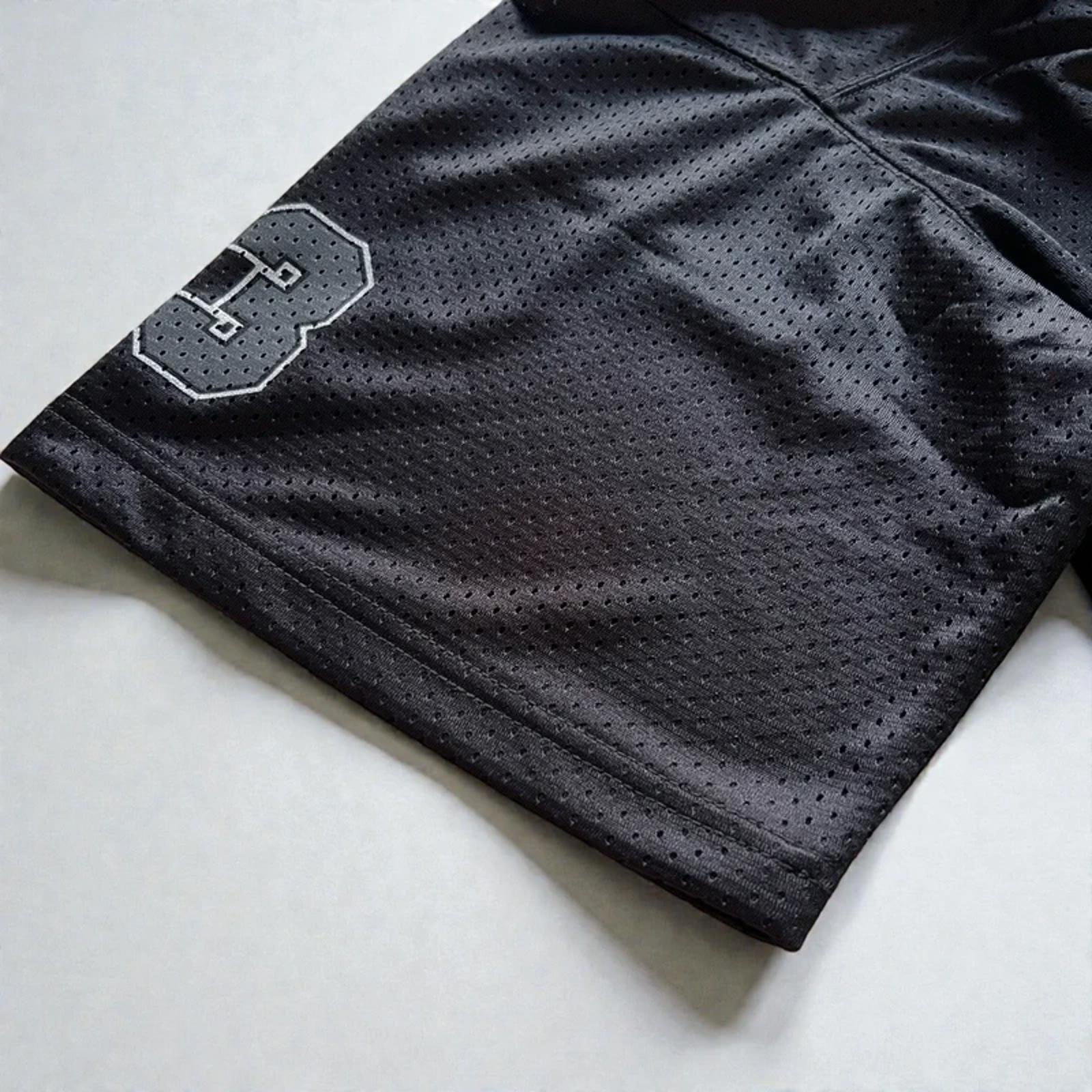 Chrome Hearts Mesh Stadium Football Jersey Black