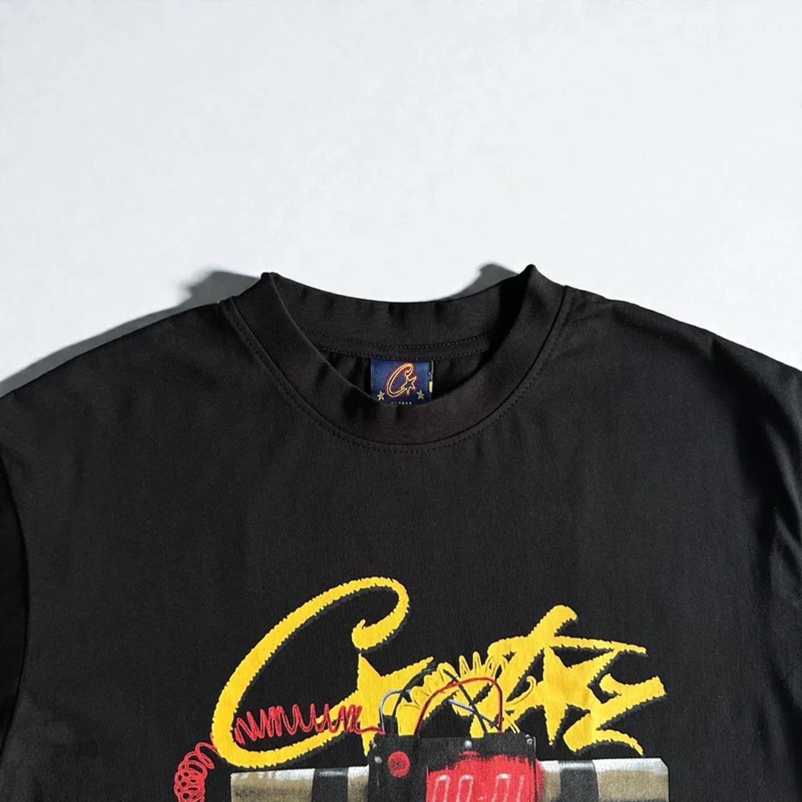 Corteiz Times Up Tee Black