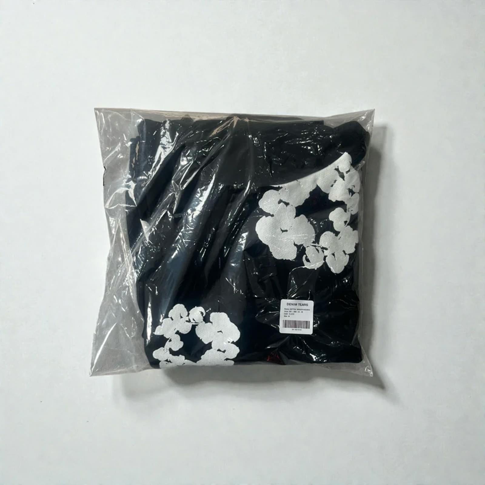 Denim Tears Cotton Wreath Hoodie Black