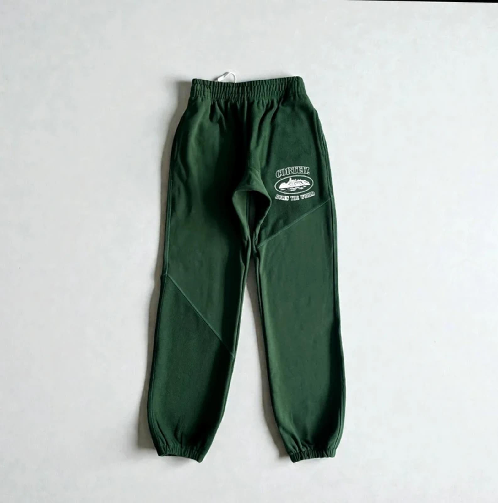 Corteiz Superior V2 Zip-Up Joggers Green