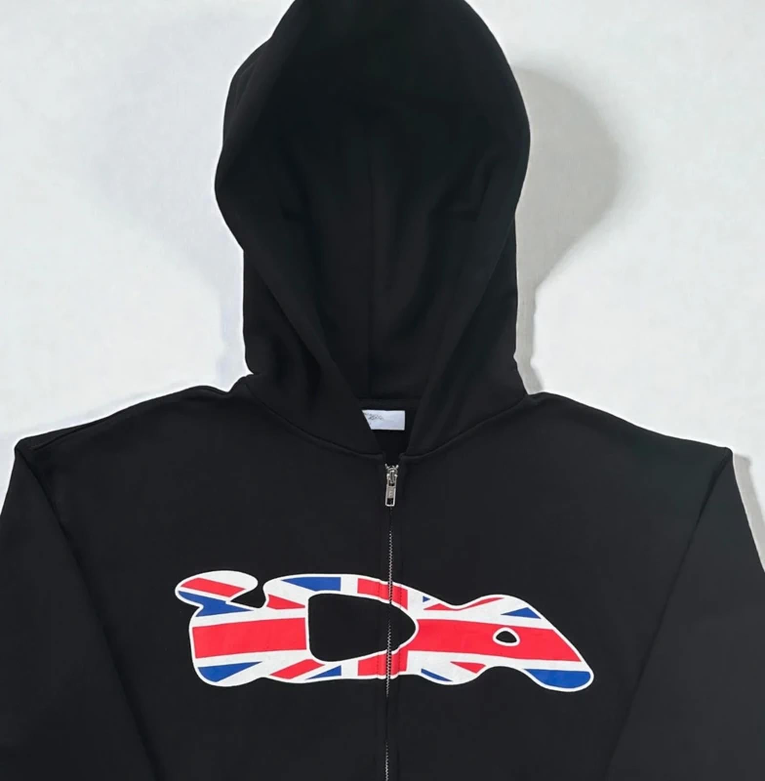 IDA Zip up hoodie Black