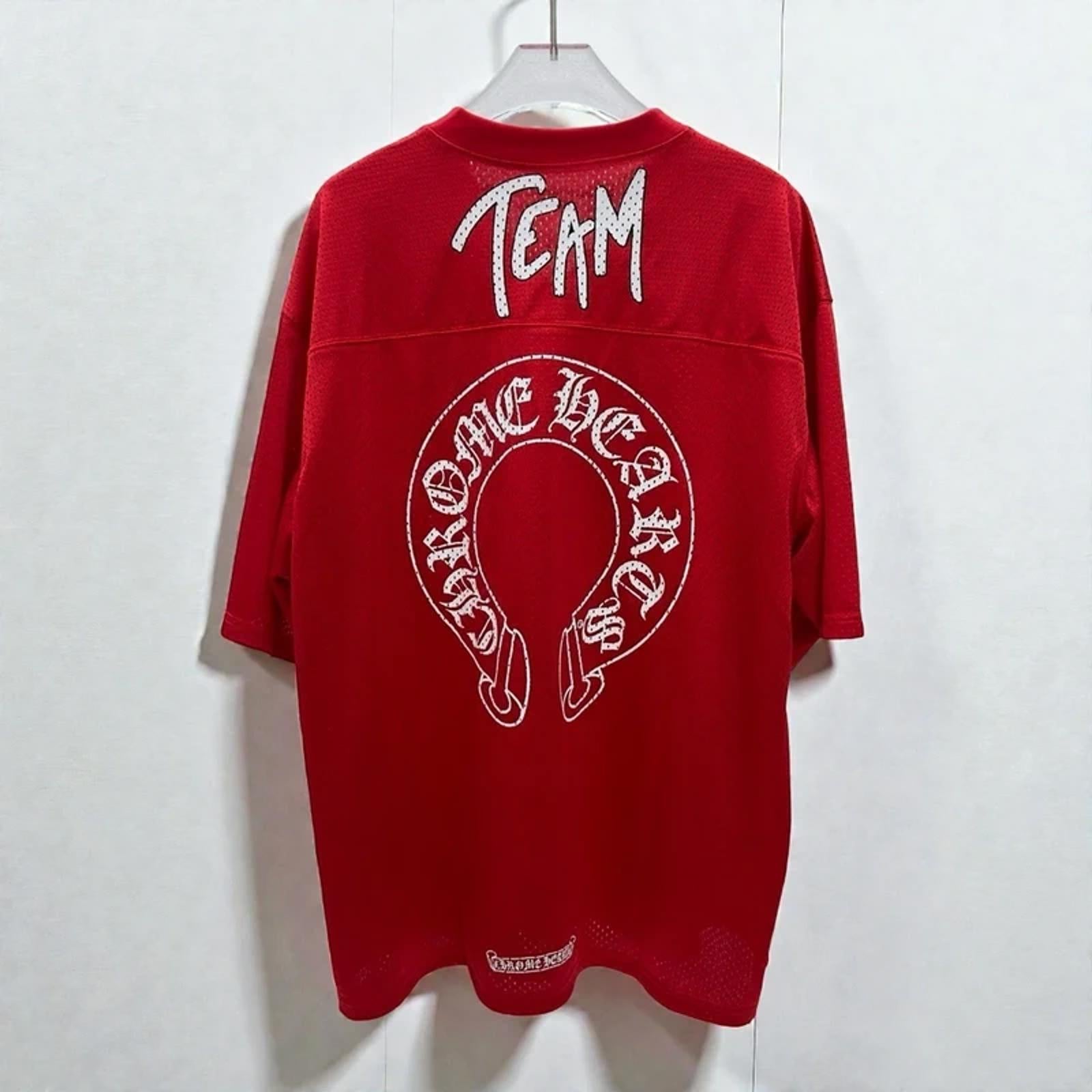 Chrome Hearts x Matty Boy Football Form Short Sleeve Jersey Red