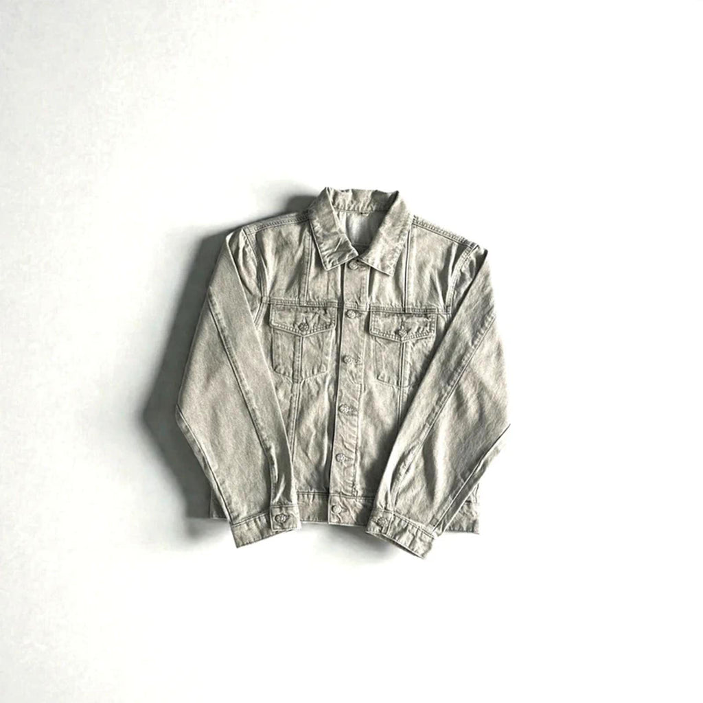 Corteiz C-Star Denim Jacket Grey