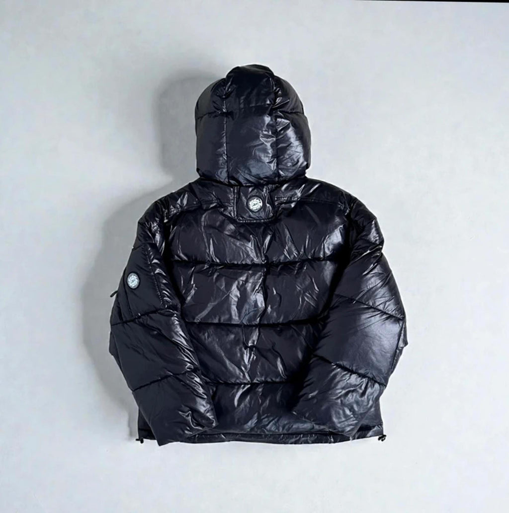 Broken Planet Puffer Jacket Shiny Black
