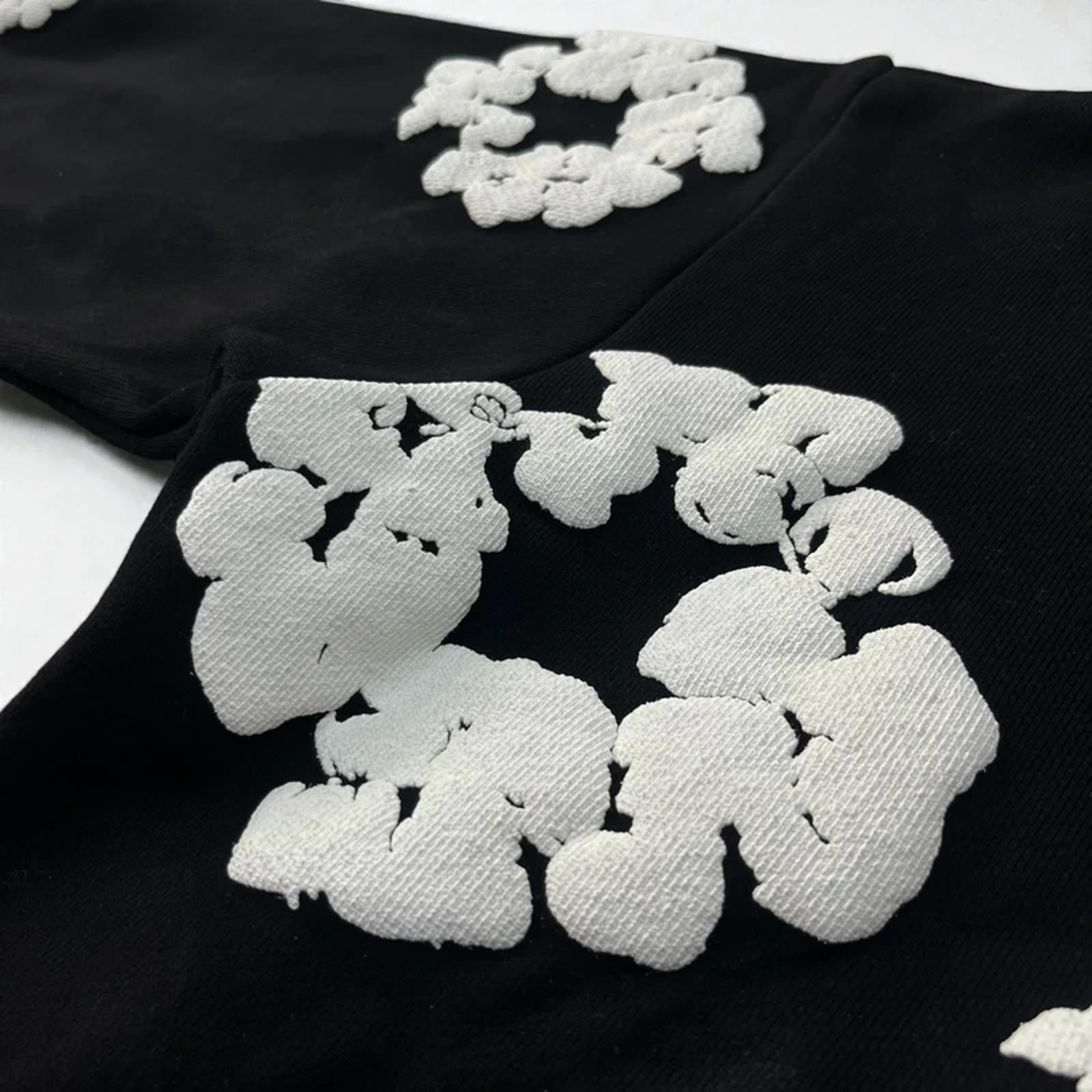 Denim Tears Cotton Wreath Hoodie Black