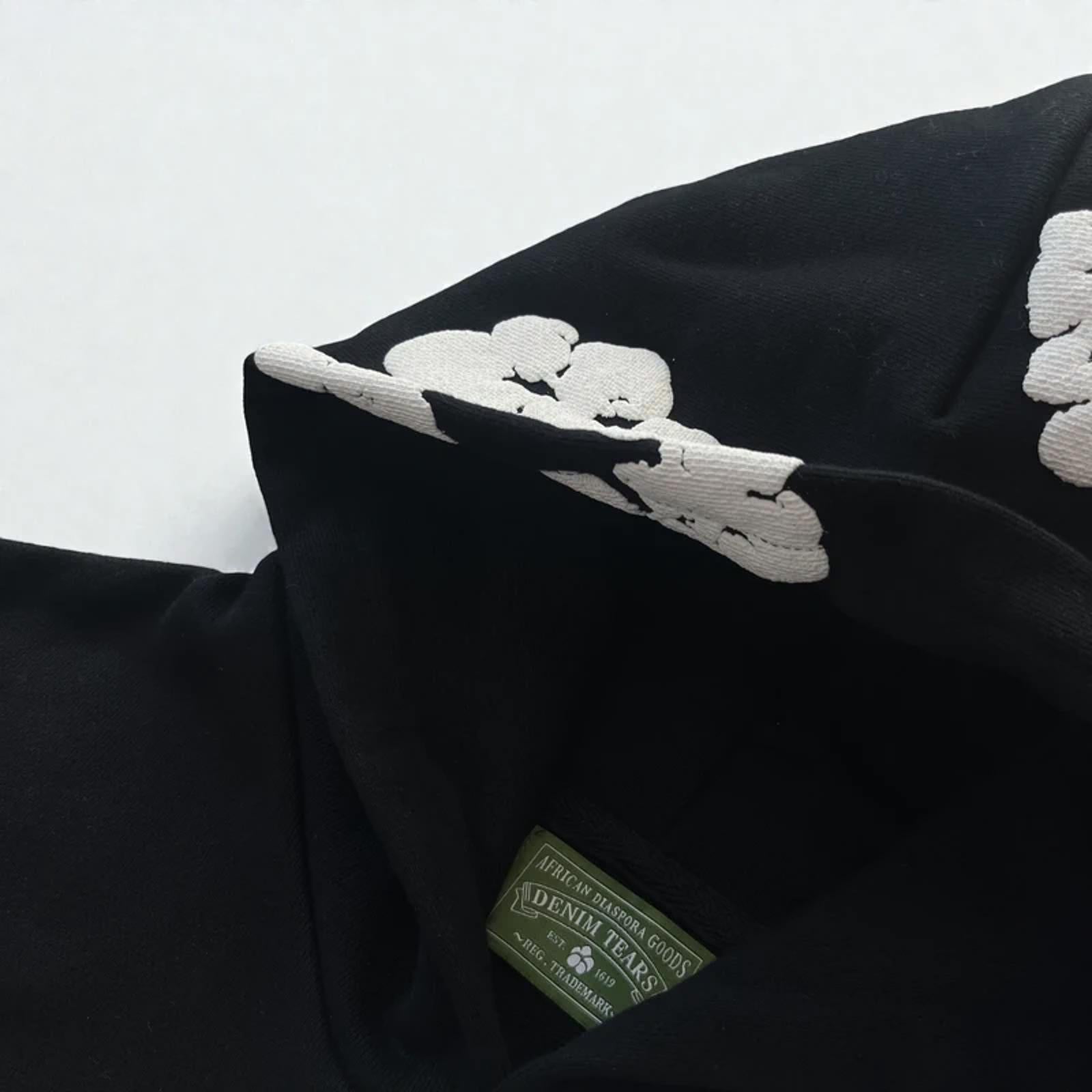 Denim Tears Cotton Wreath Hoodie Black