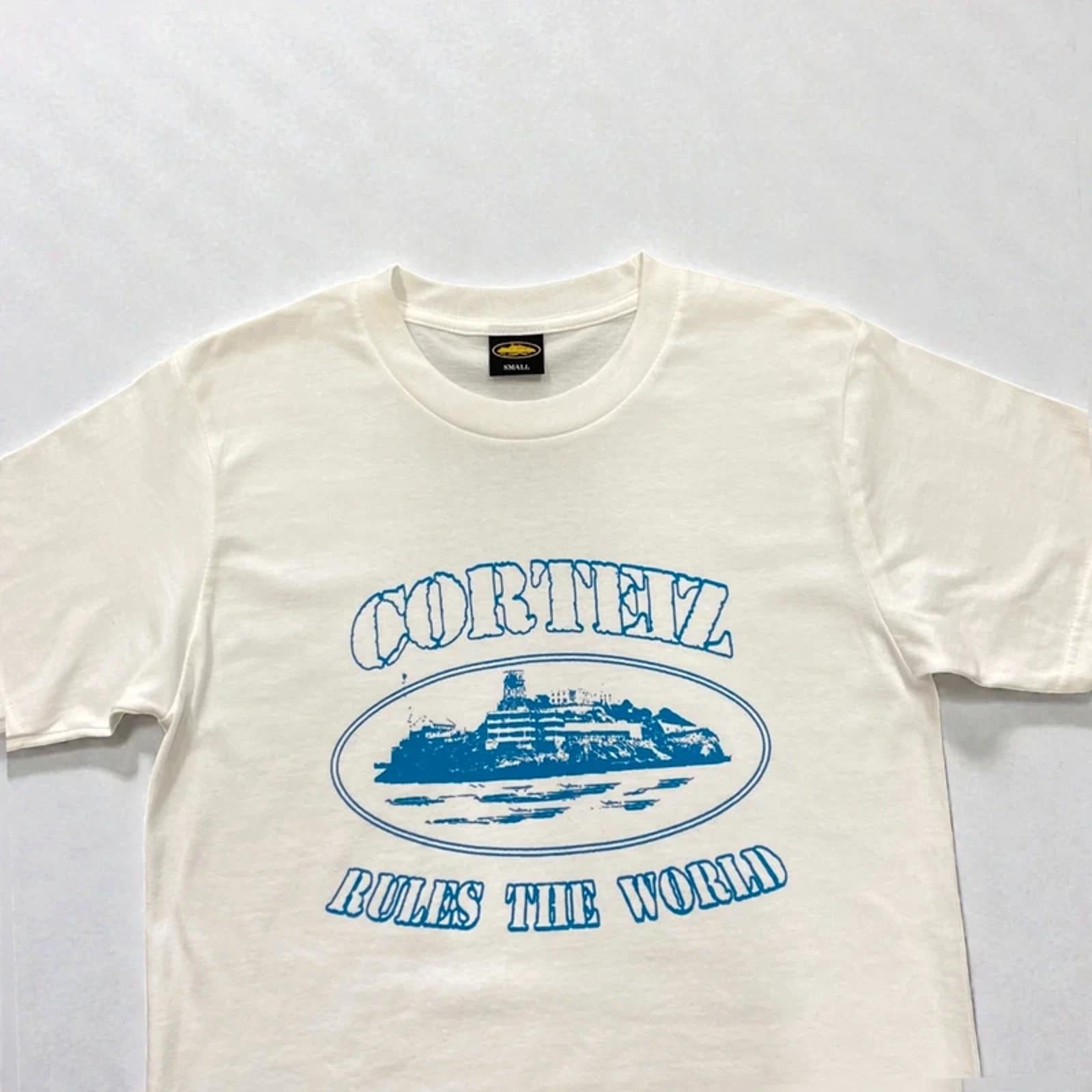 Corteiz Alcatraz Tee White/Blue