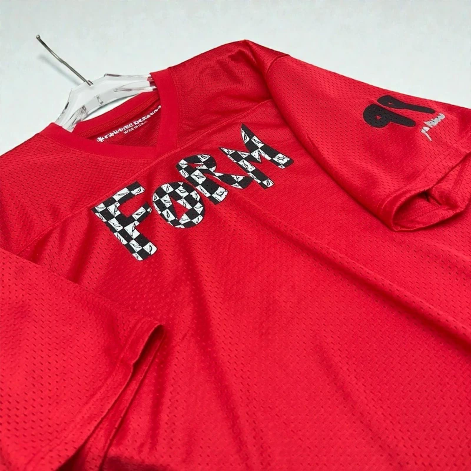 Chrome Hearts x Matty Boy Football Form Short Sleeve Jersey Red