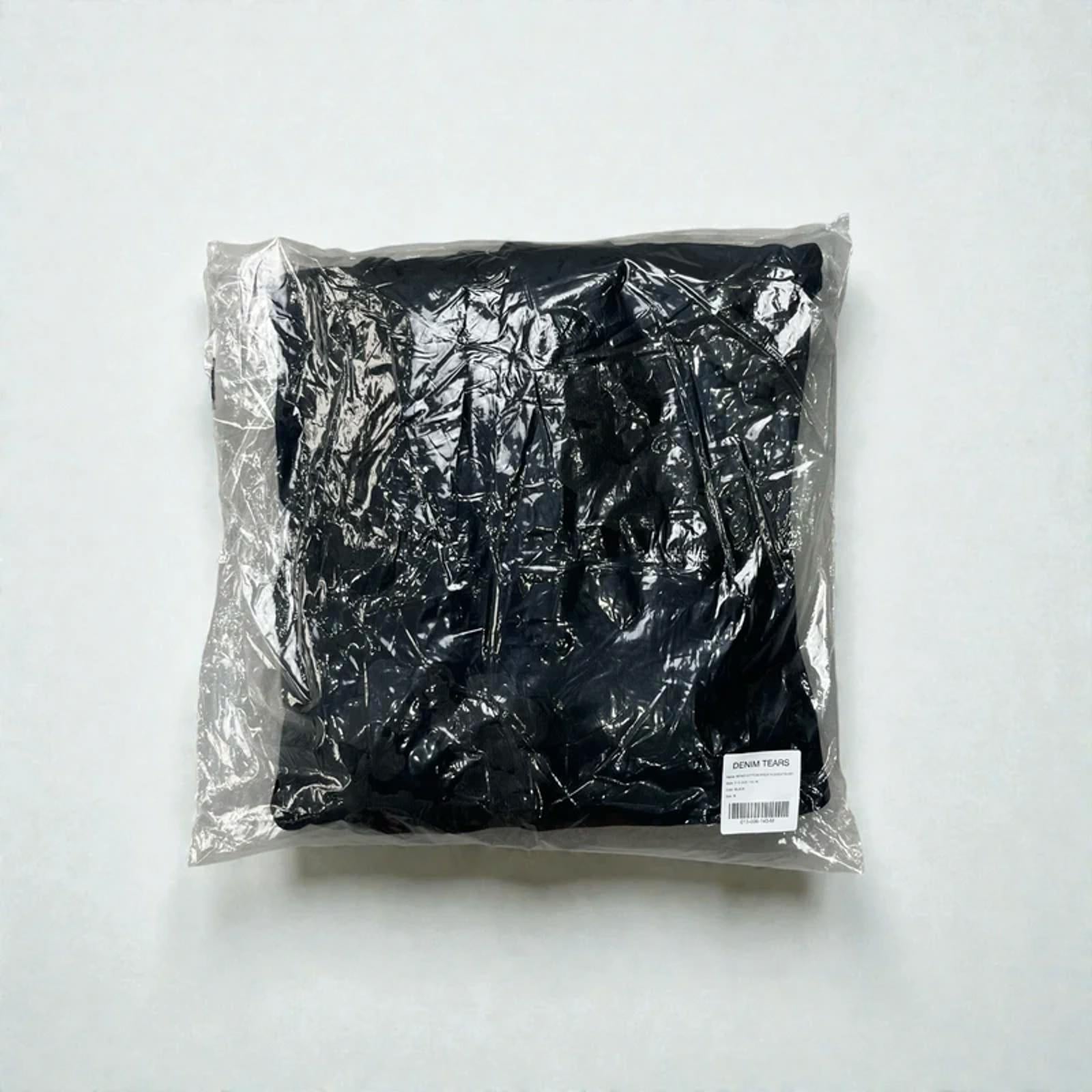 Denim Tears Monochrome Wreath Hoodie Black