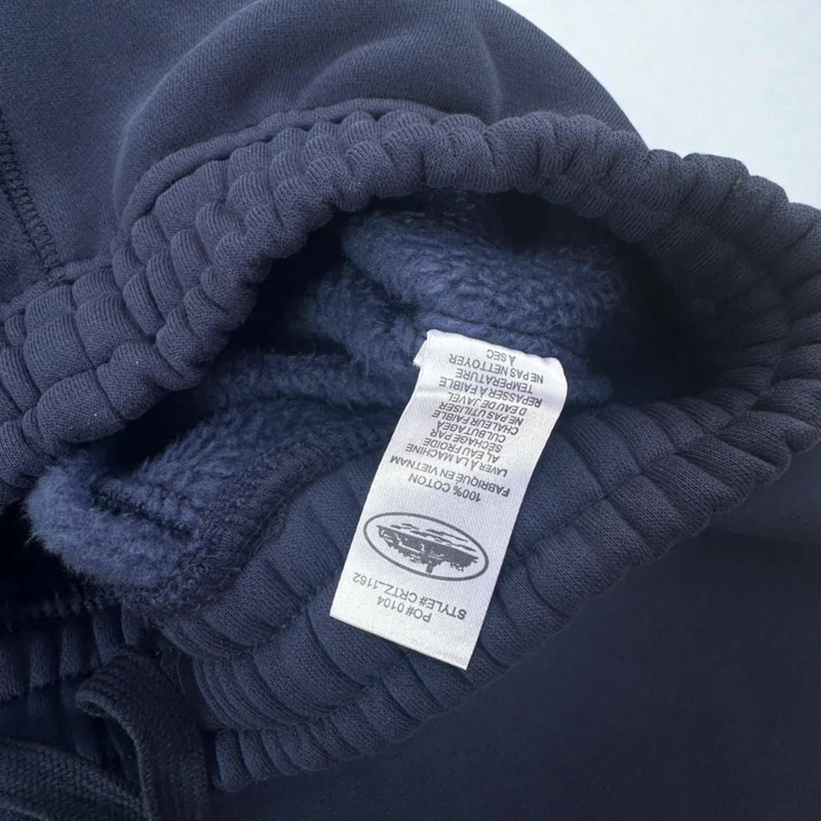 Corteiz Island Puff Print Joggers Navy