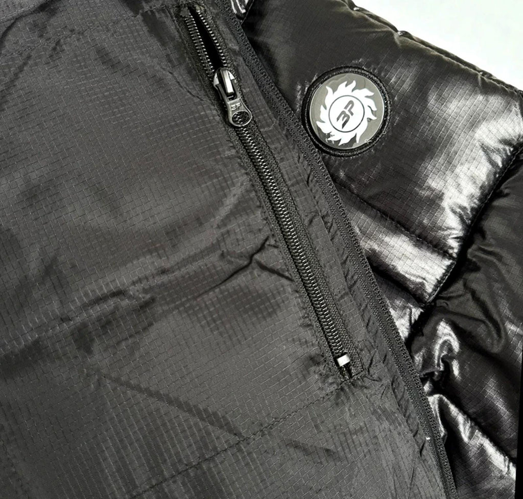 Broken Planet Puffer Jacket Shiny Black