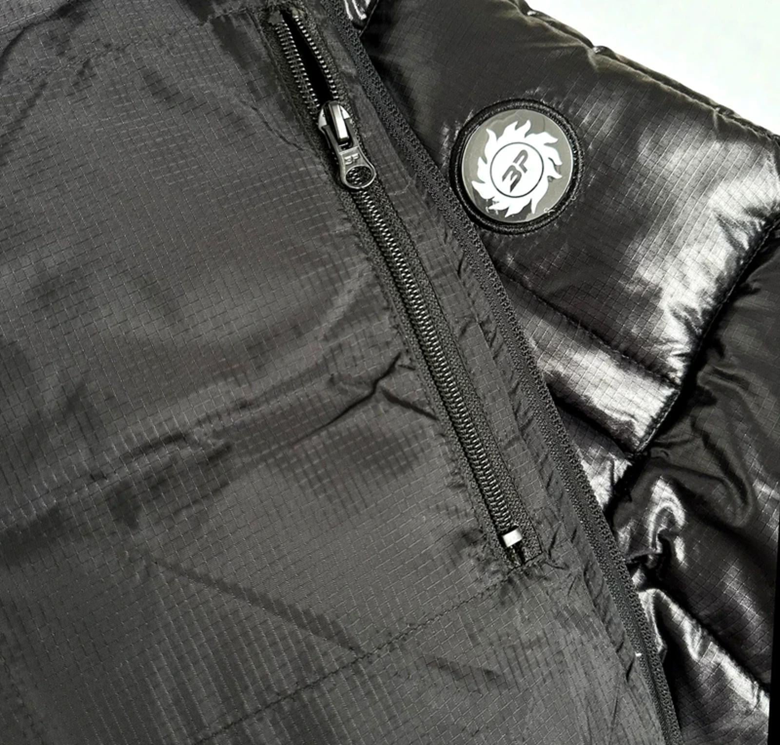 Broken Planet Puffer Jacket Shiny Black