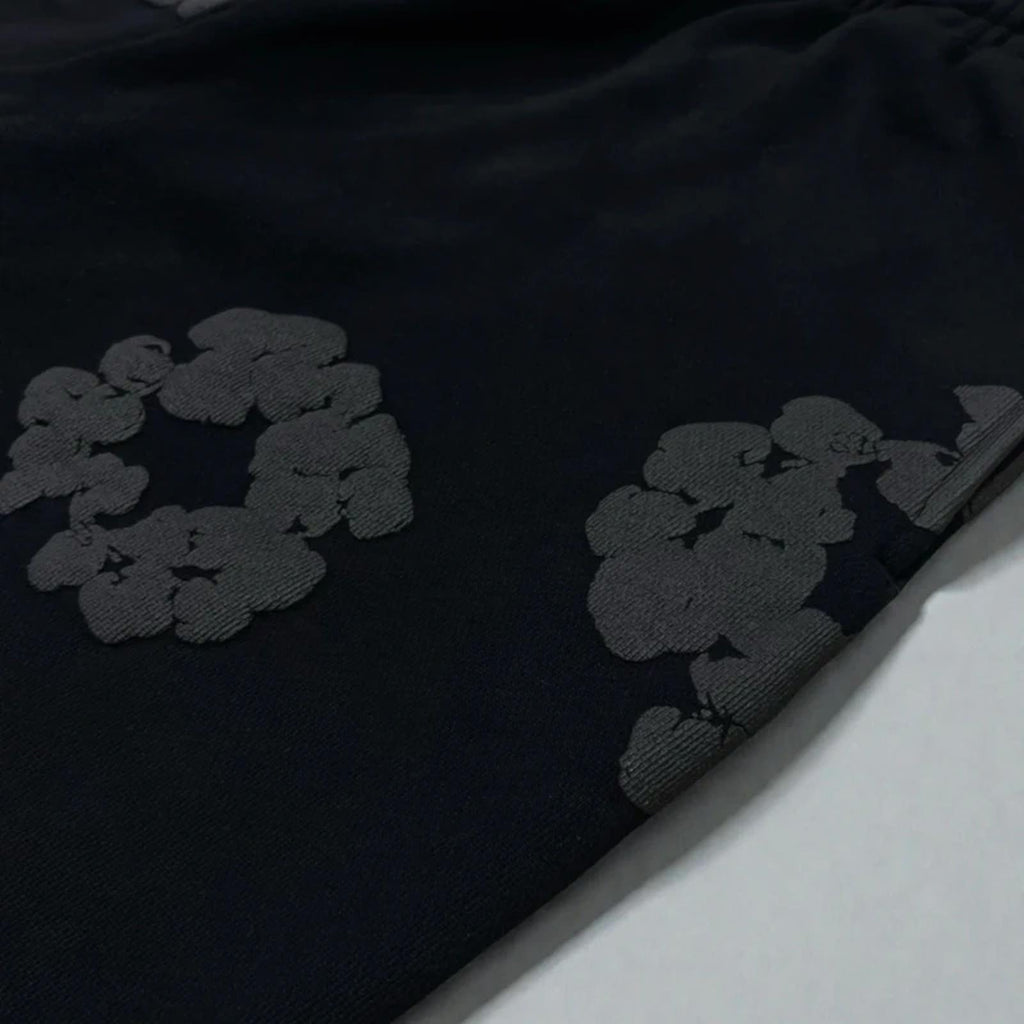 Denim Tears Monochrome Wreath Joggers Black