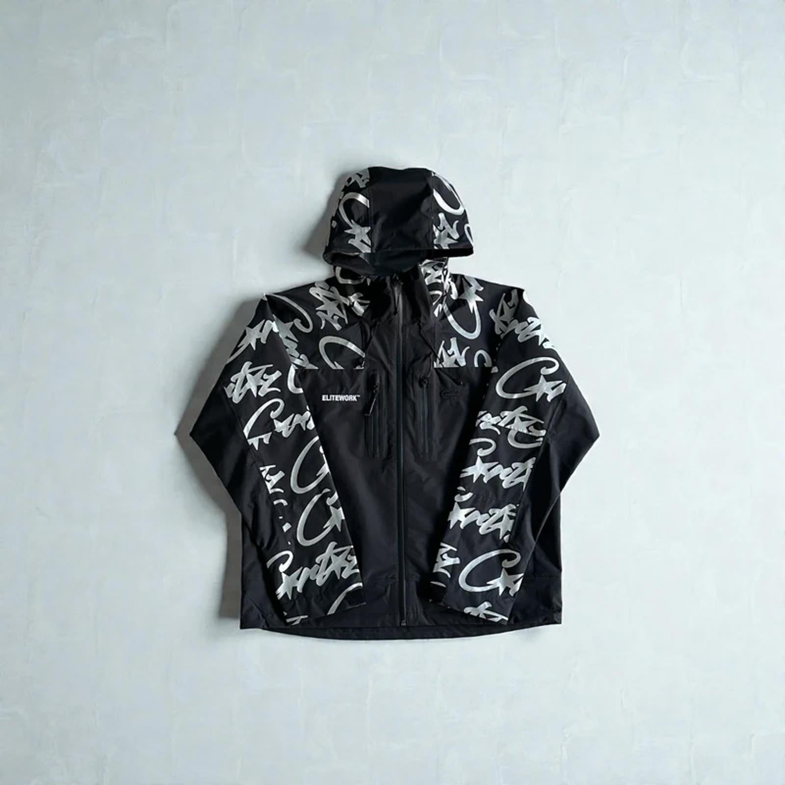 Corteiz Elitework Shell Jacket Black