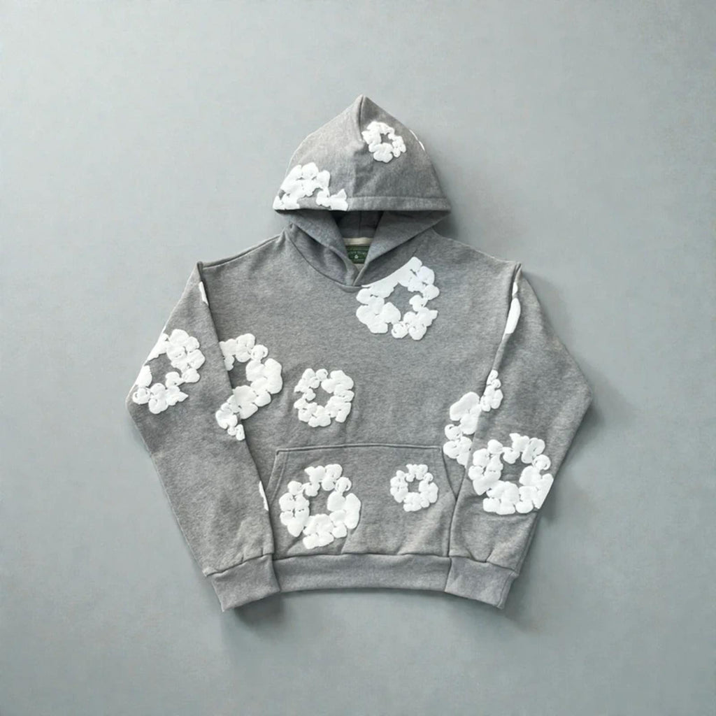Denim Tears Cotton Wreath Hoodie Grey