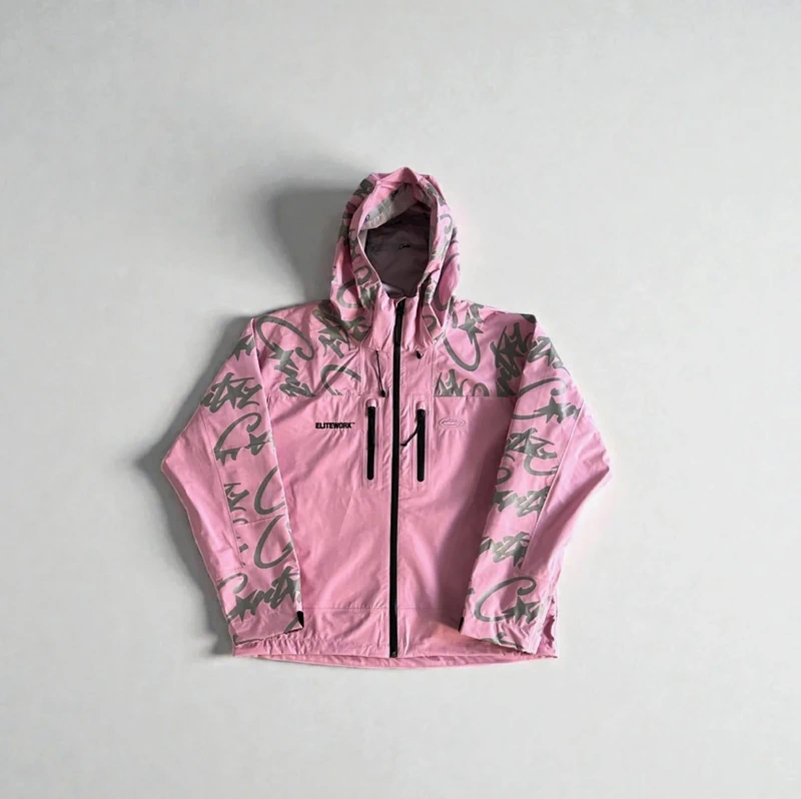 Corteiz Elitework Shell Jacket Pink